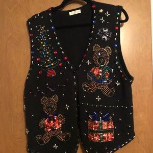 Beaded sweater vest